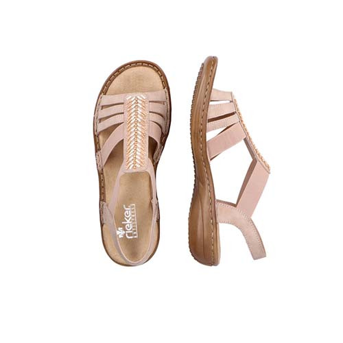Rieker best sale sandal brun