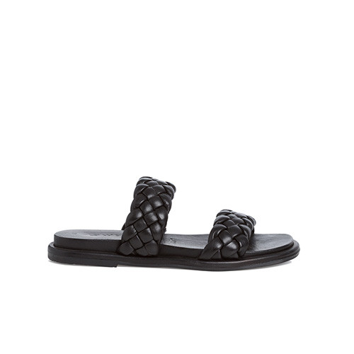Tamaris svart flätad sandal