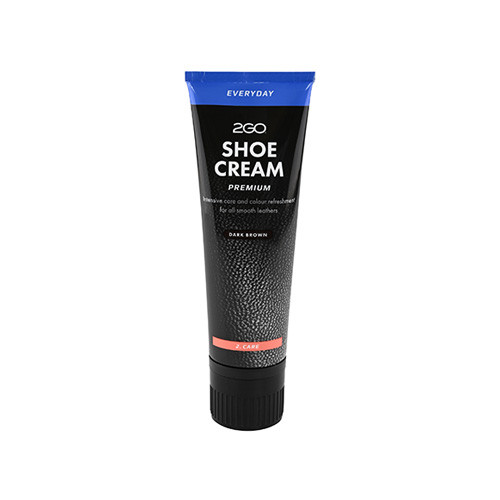 2GO Shoe Cream Tube Dark Brown