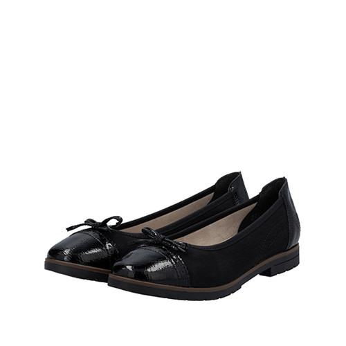Rieker Ballerina lack/brogue