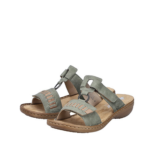 Rieker Slip in-sandal grön