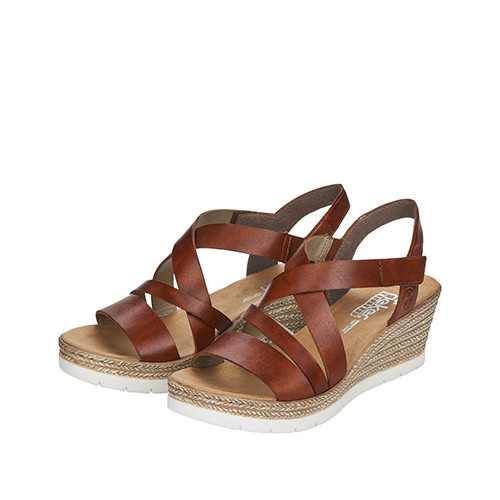Rieker Kilsandalett brun
