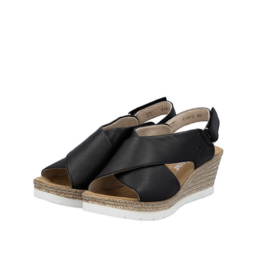 Rieker Kilsandalett svart