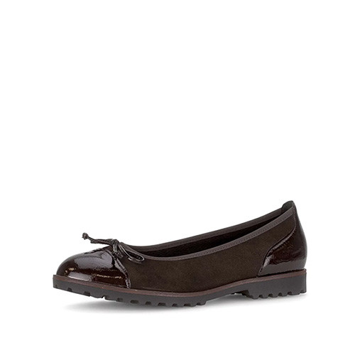Gabor Ballerina lack/choklad