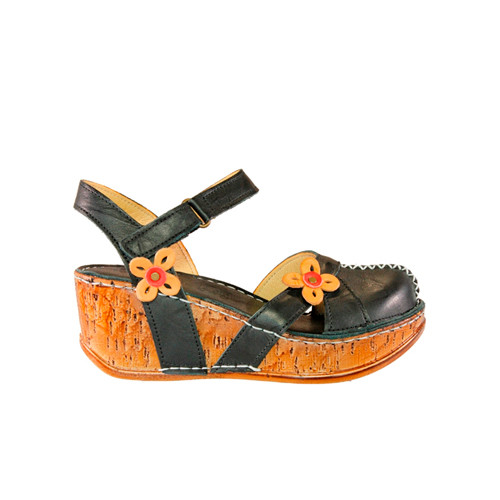 Charlotte Wedge sandal svart