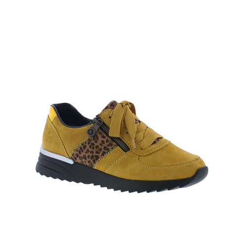 Rieker sneaker gul/leo