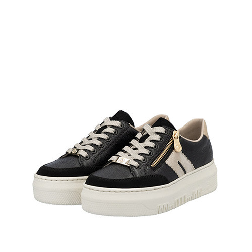 Rieker Sneaker svart/guld