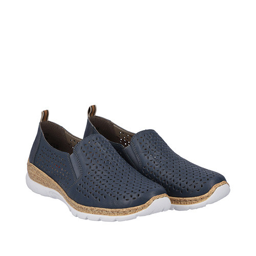 Rieker slip on blå
