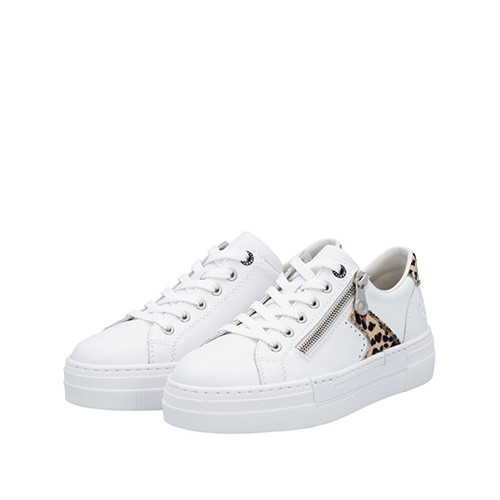 Rieker Sneaker vit/leo