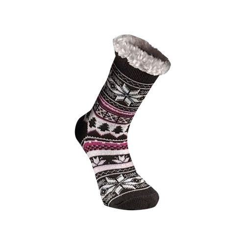 Cozy Socks 1-p brun/multi