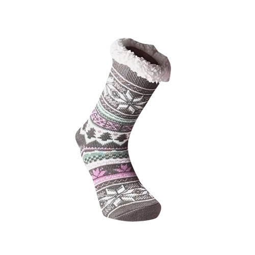 Cozy Socks 1-p grå/multi