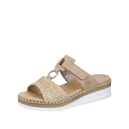 Rieker Slip in-sandalett beige