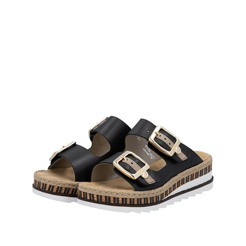 Rieker Slip in-sandal svart